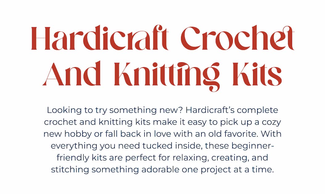 Hardicraft Crochet & Knitting kits