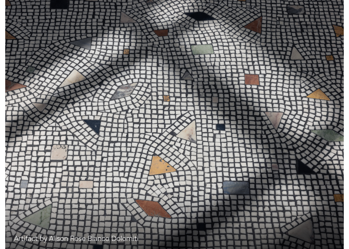 Artistic Tile | Artifact by Alison Rose Bianco Dolomiti