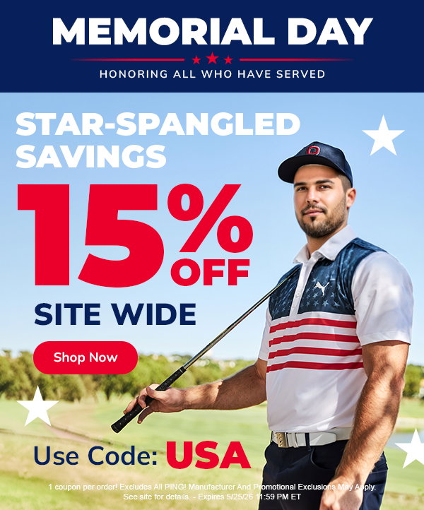 15% Off SITE WIDE Memorial Day - Shop NOW!