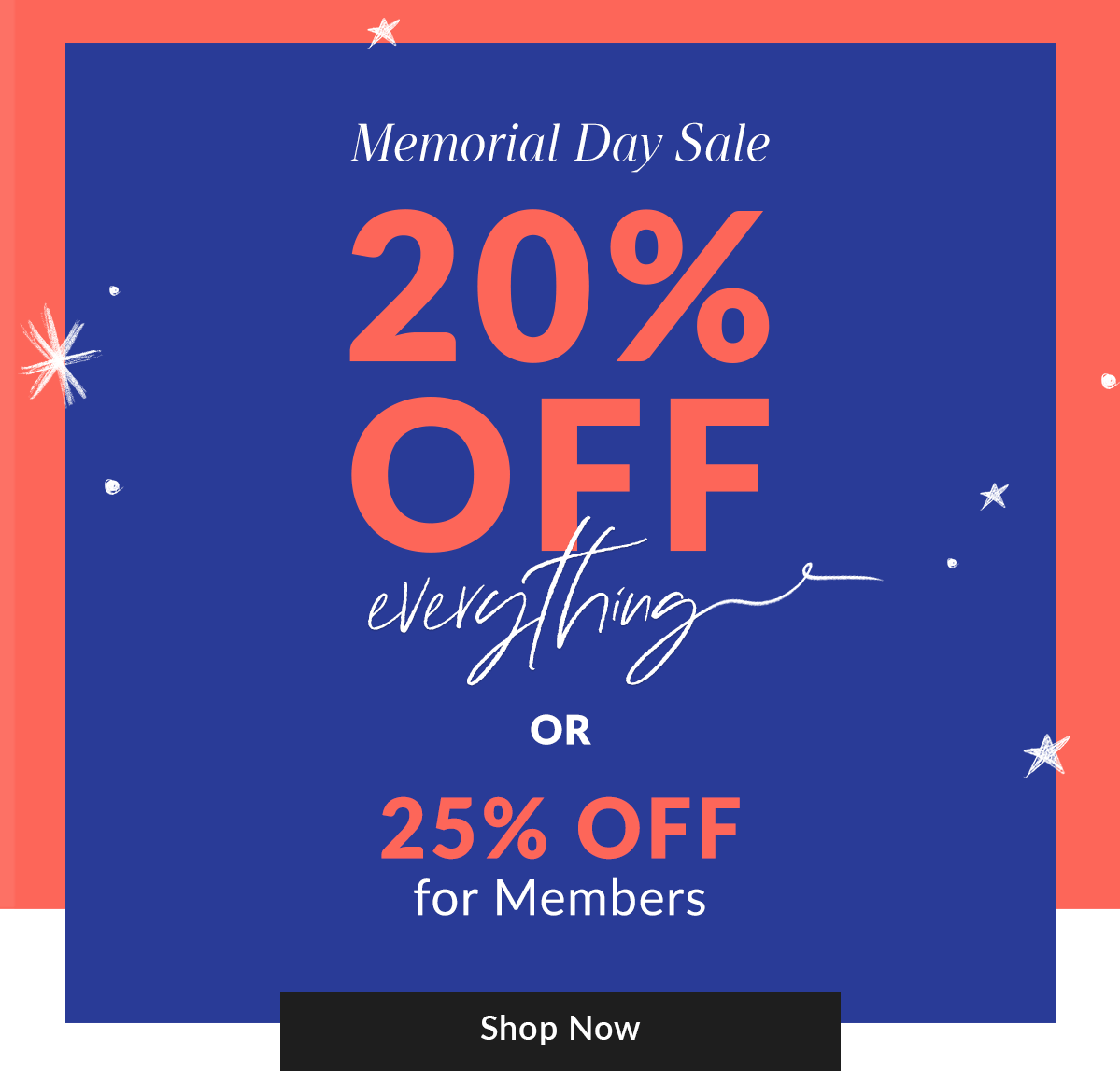 Memorial Day Sale