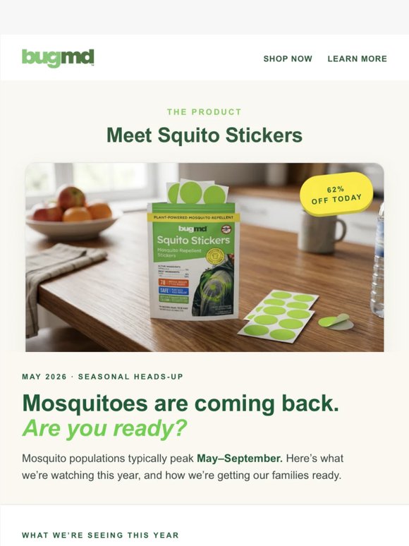 Mosquitoes are coming back. Are you ready?
