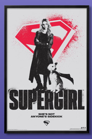 DC Studios Supergirl (2026) - Krypto & Supergirl Splatter Poster