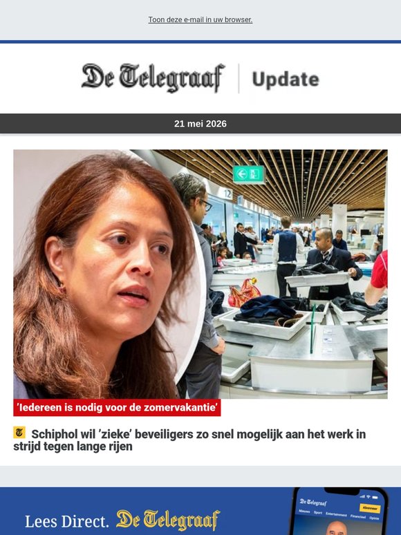 Schiphol wil ’zieke’ beveiligers zo snel mogelijk aan het werk in strijd tegen lange rijen