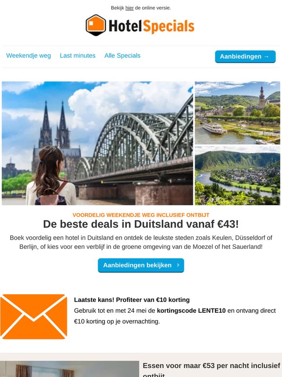 De beste deals in Duitsland vanaf €43