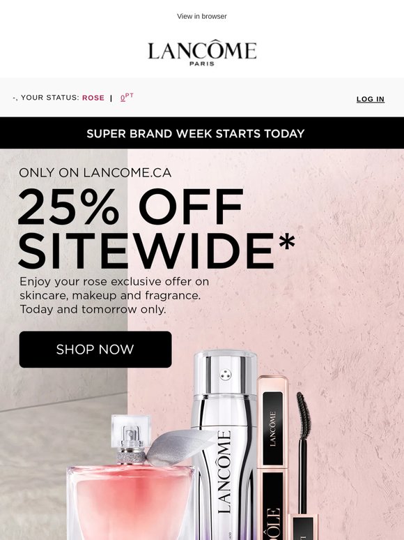 —, 25% off starts early for you ✨