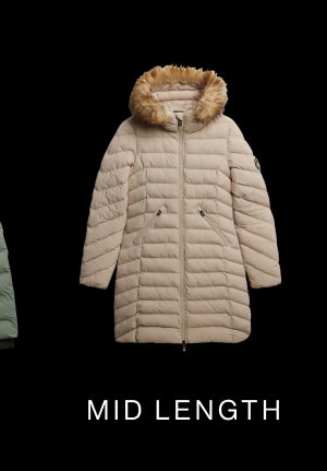 Fuji Hooded Mid Length Jacket