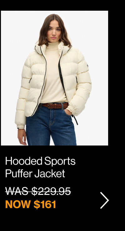 Hooded Sports Puffer Jacket