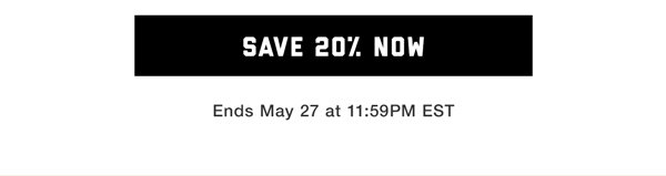 Save 20% Sitewide