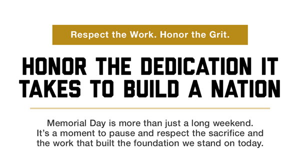 Honor The Dedication It Takes To Build A Nation