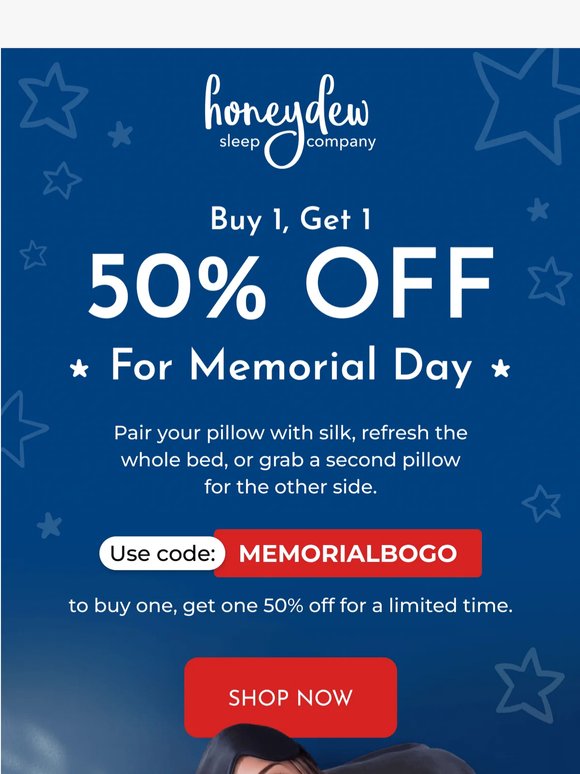 Don't miss BOGO 50% Off!