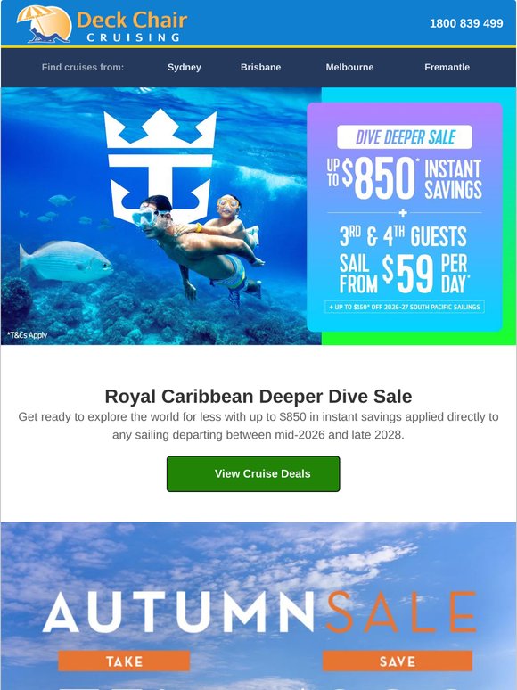 Save Up to $850 on Royal Caribbean Cruises