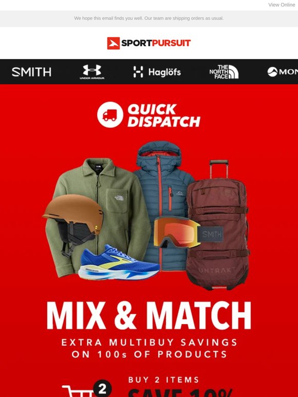 Order Tonight - Extra 20% Off - Mix & Match
