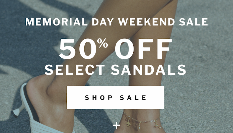 MDW Sale: 50% off select sandals