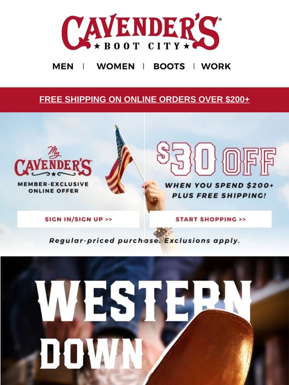 $30 Off + Exclusive Exotic Boots