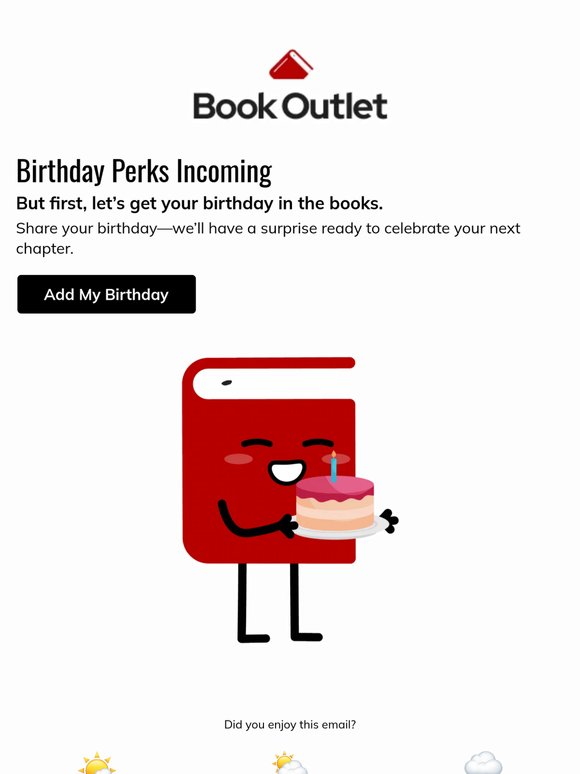 Your birthday deserves bookish perks 🥳