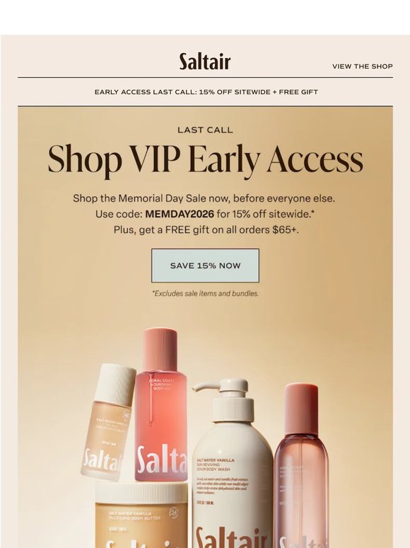 VIP Early Access Ends Tonight