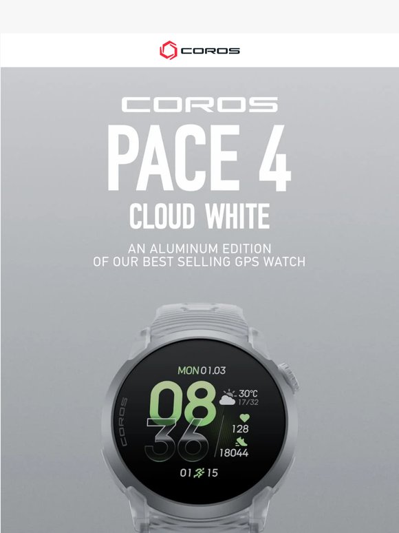Now Available: COROS PACE 4 Cloud White