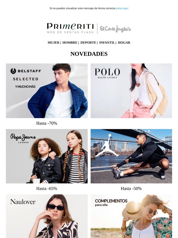 Belstaff, Polo Ralph Lauren, Pepe Jeans London y Jordan
