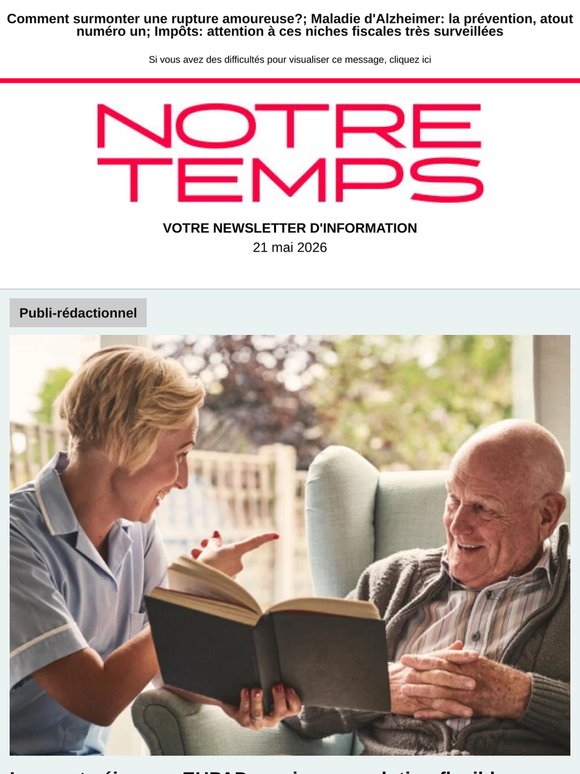 📌 Impôts: date limite pour la déclaration de revenus!; Diabète: pourquoi cette activité physique est optimale; Quiz: 8 choses que vous ignorez peut-être sur les abeilles