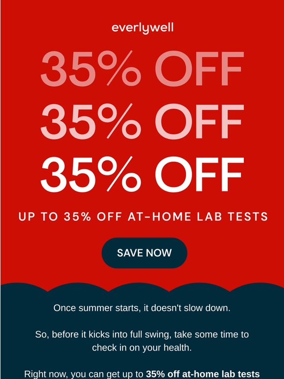 ☀️ 35% OFF ☀️ Summer savings starts now
