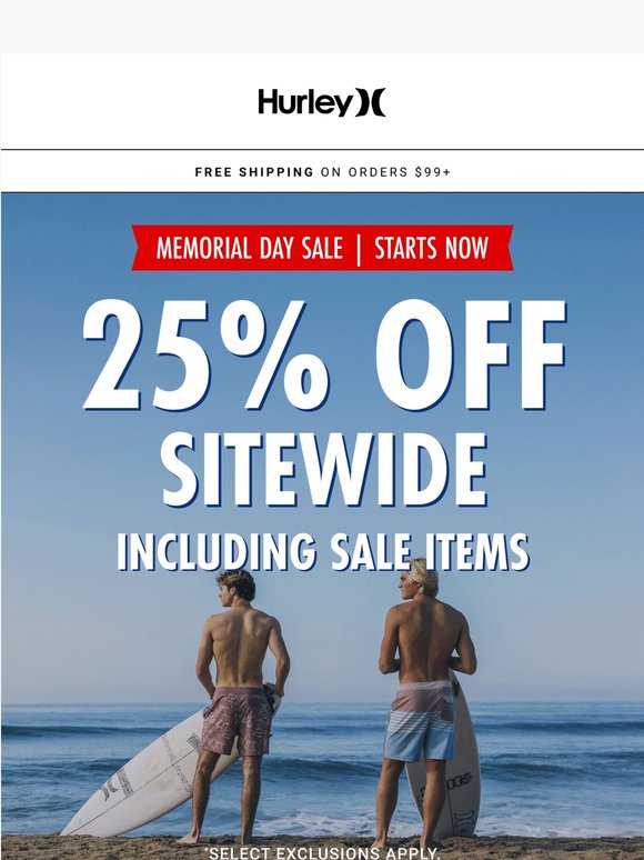 25% off sitewide starts NOW 🔥