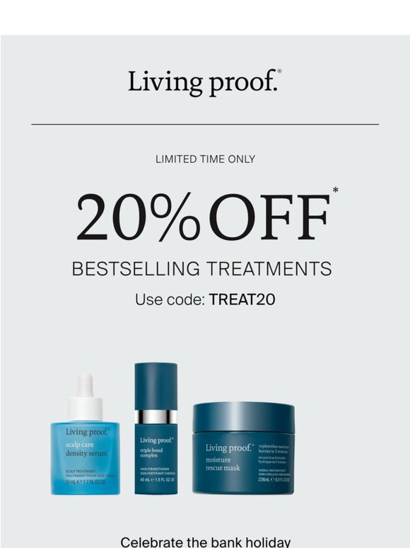 Limited time: 20% OFF* all treatments