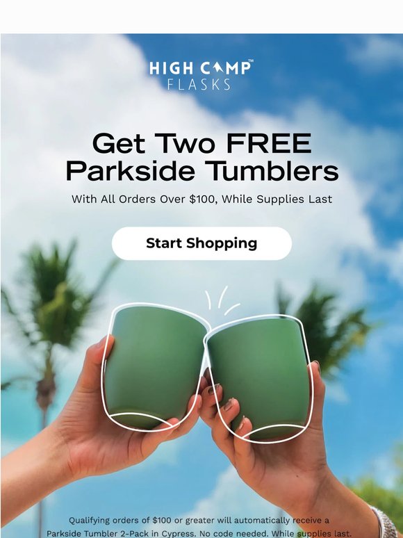 Share More With Two FREE Tumblers