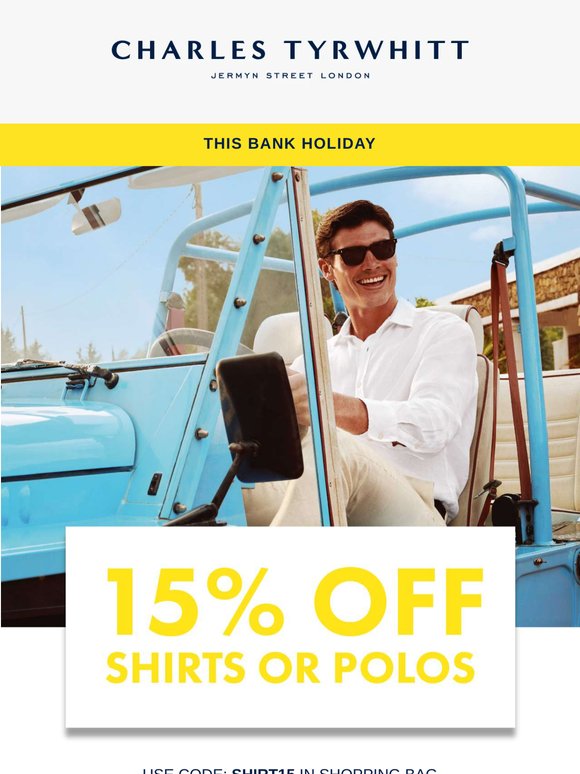 This Bank Holiday | 15% OFF Everything