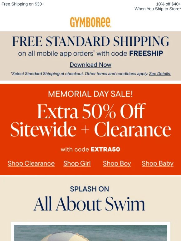 Cool for the Pool Swimwear + Extra 50% Off Clearance