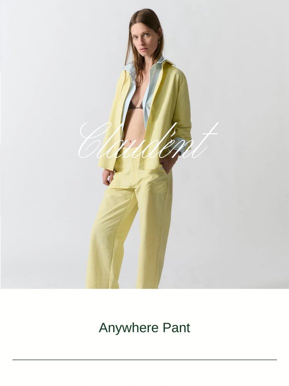 Back In Stock: Anywhere Pant Lemon