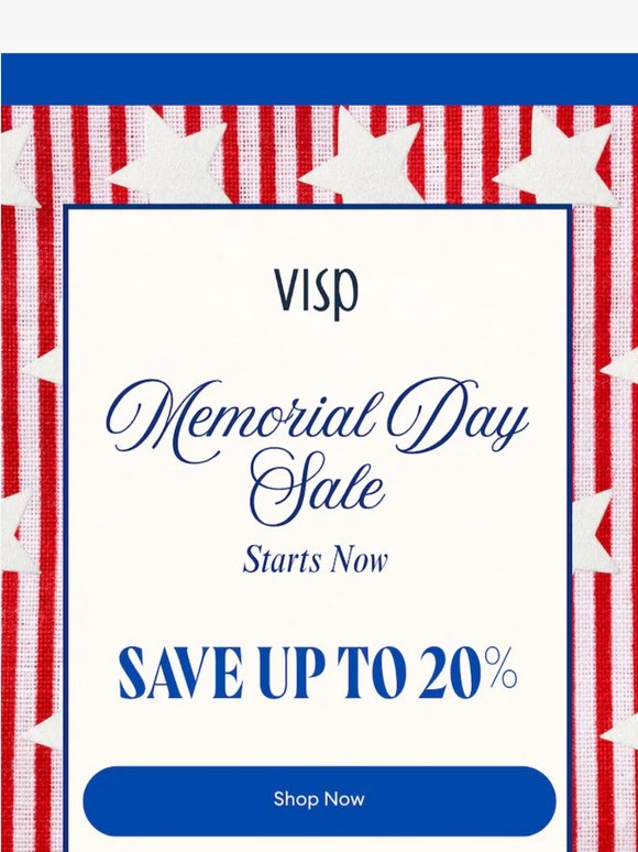 Up to 20% OFF Starts Now 🇺🇸