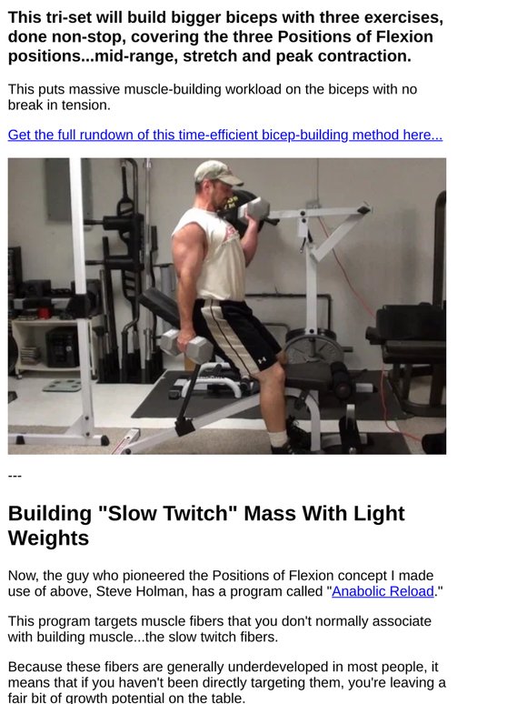 Try this killer sleeve-busting bicep tri-set...