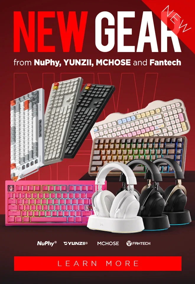 NEW Nuphy, Yunzii, Mchose, Fantech