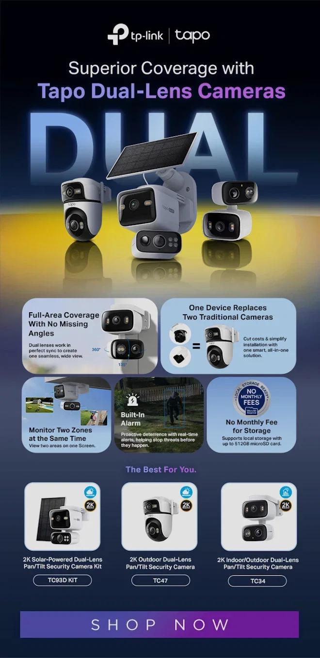 VENDOR TP-Link Dual Lens Cameras
