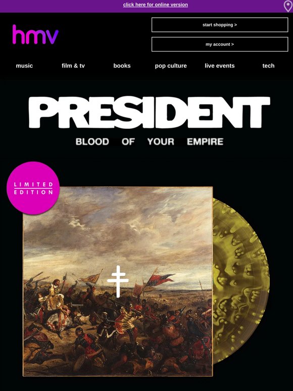 PRESIDENT | Blood Of Your Empire 🩸 ltd edition LP