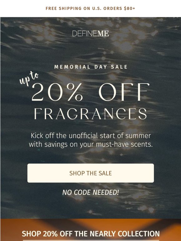 Our Memorial Day sale is officially on 🤍