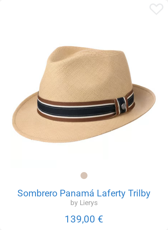 Sombrero Panamá Laferty Trilby by Lierys