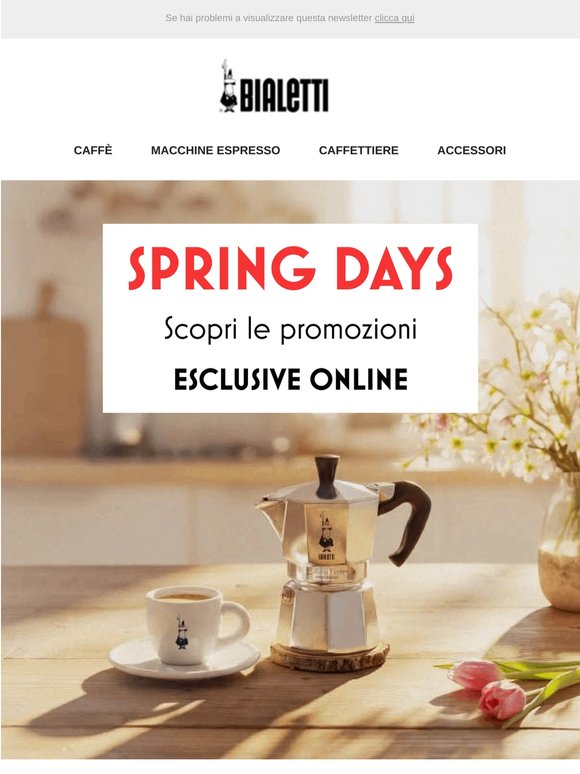 🌸Promo esclusive ONLINE: scopri gli Spring Days