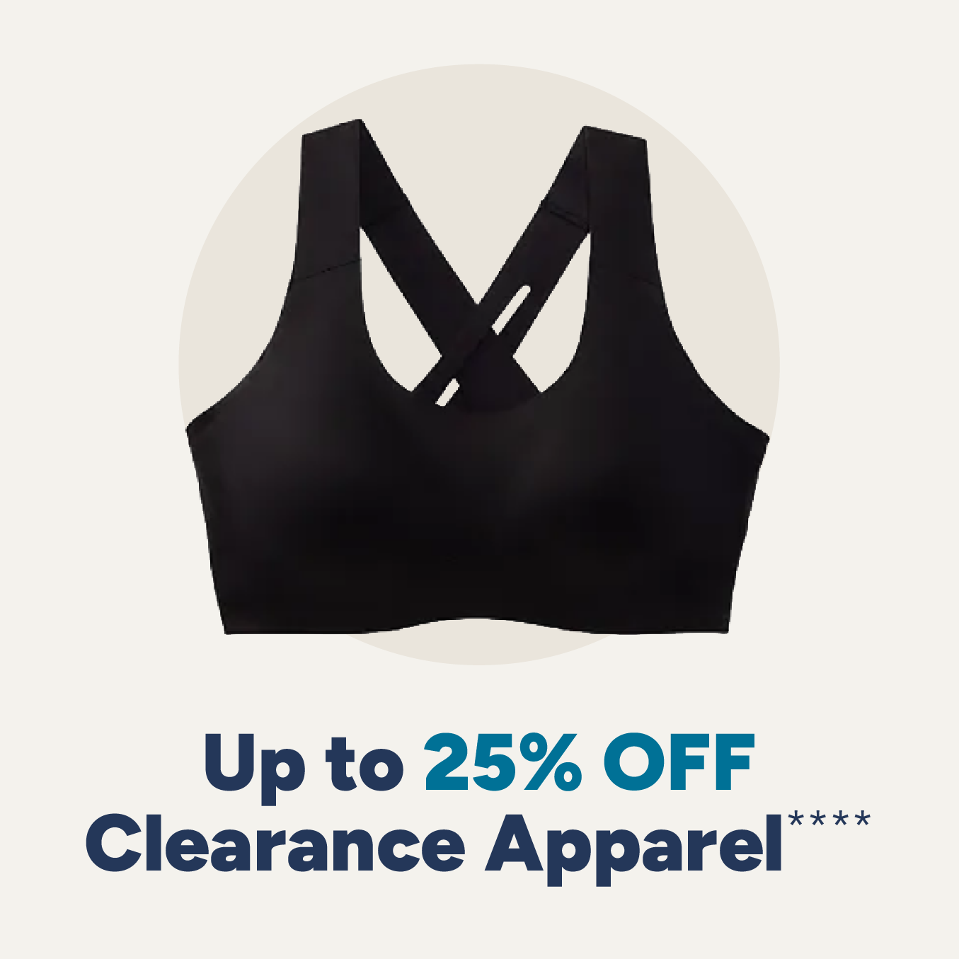 Up to 25% off Clearance Apparel****