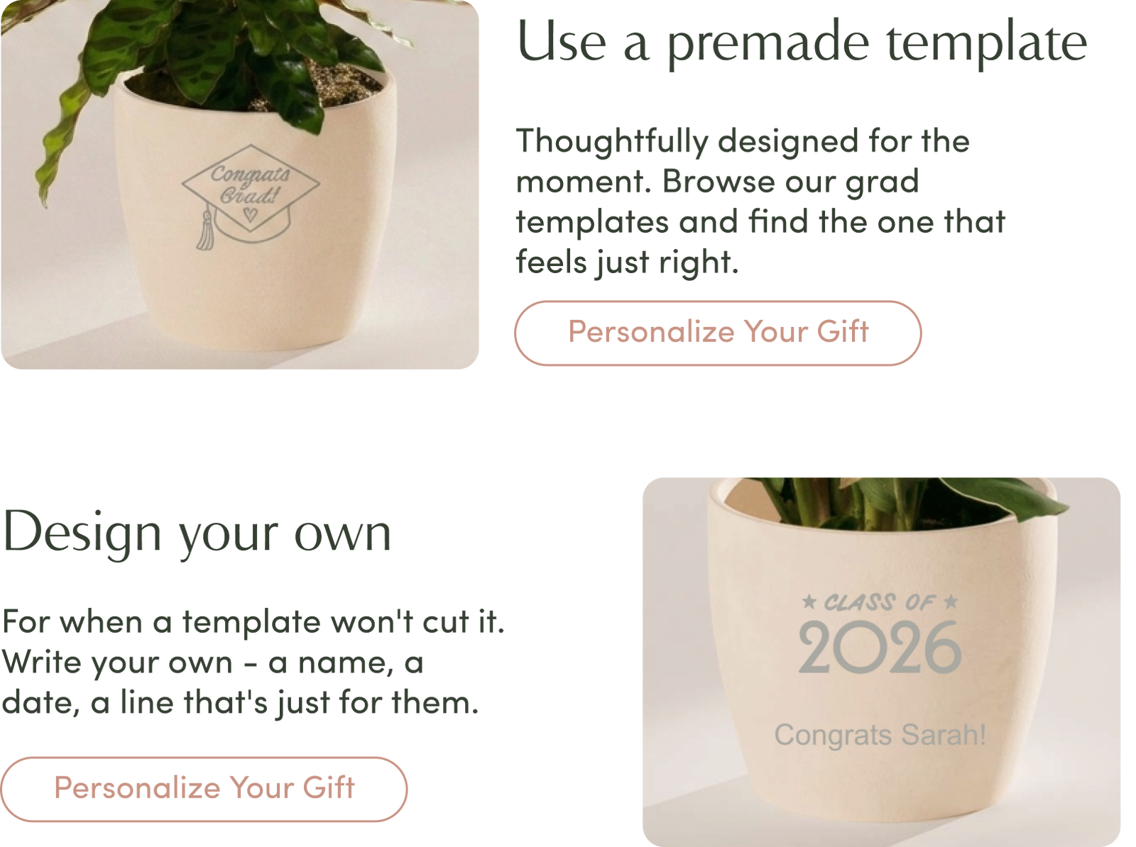 personalize your gift