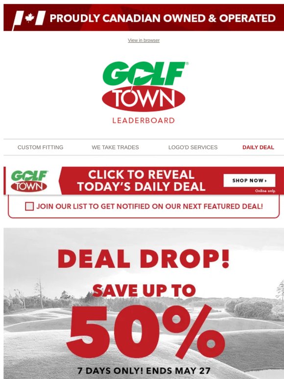 Deal Drop! Save up to 50%!