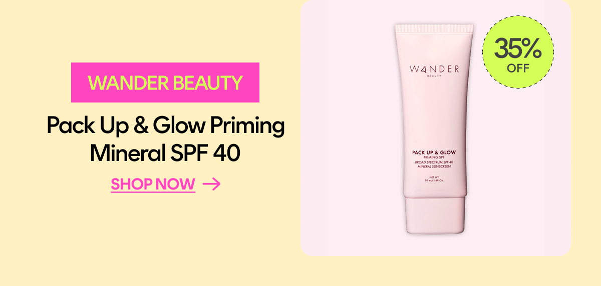 wander beauty pack up glow mineral spf
