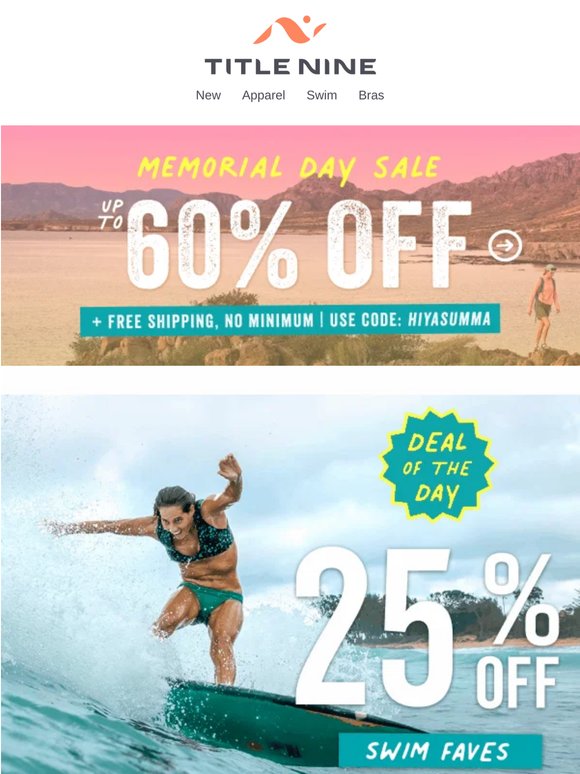 25% off swim faves! + Free shipping sitewide! ���