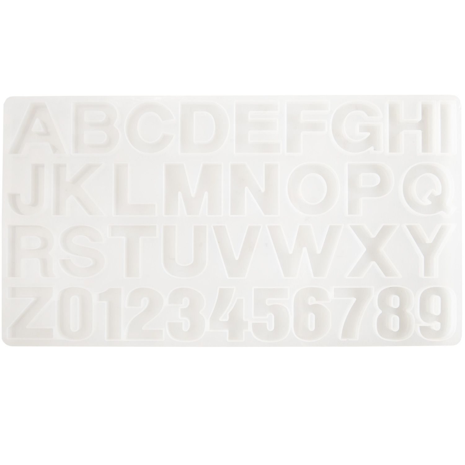 Silikon Gießform Alphabet