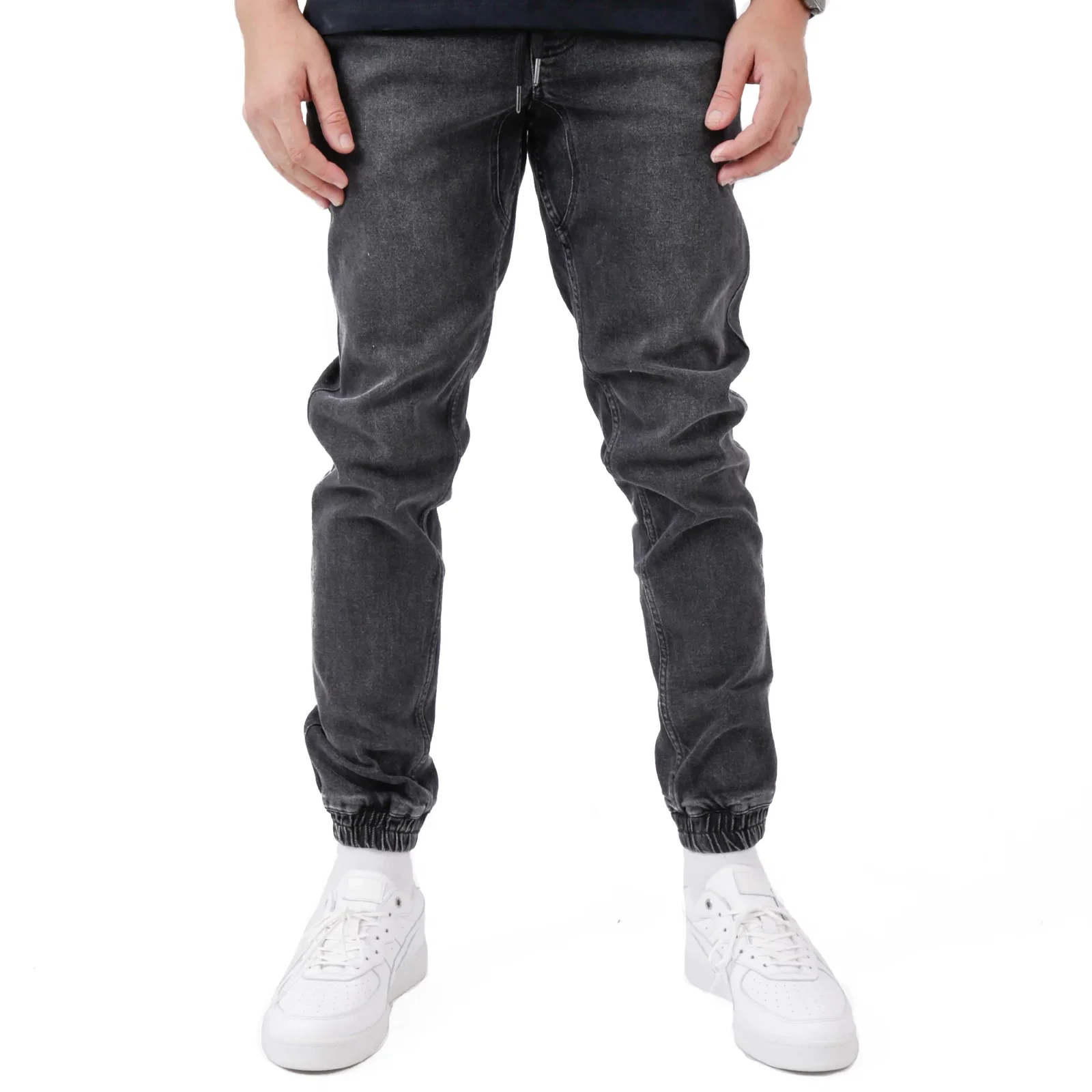Image of Sprinter Denim Jogger - Black