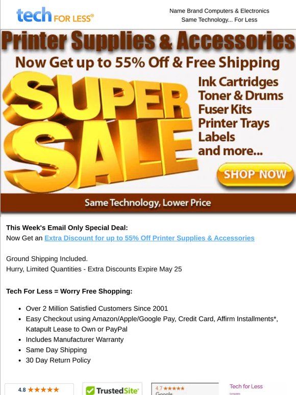 Discover Big Discounts on Printer Ink, Toner, Accessories & more