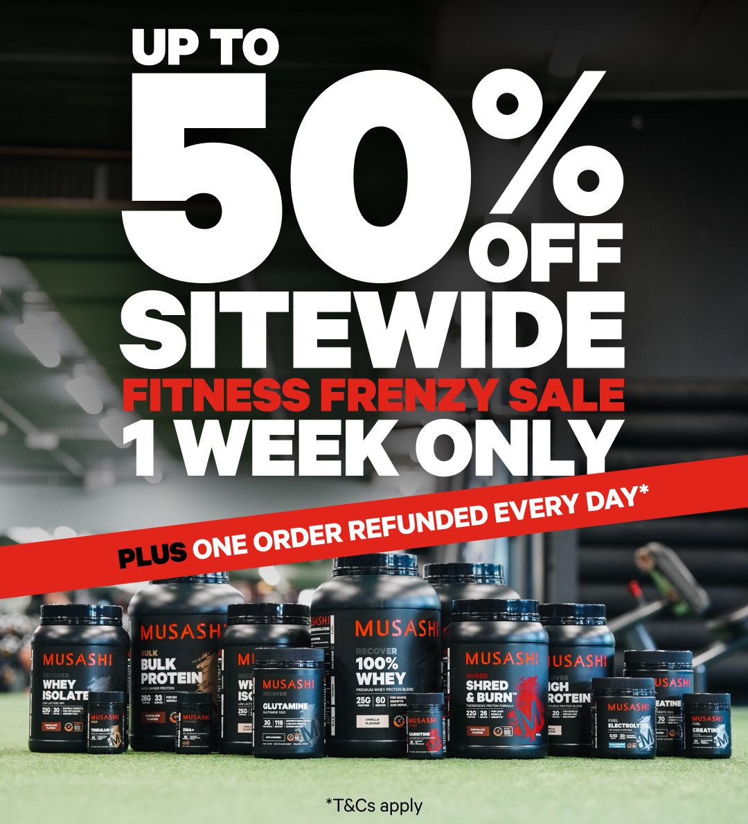 FITNESS FRENZY SALE: UP TO 50% OFF SITEWIDE