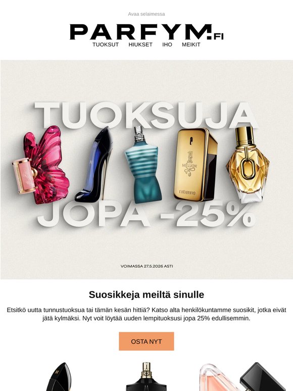 Henkilökunta suosittelee – nyt jopa -25%
