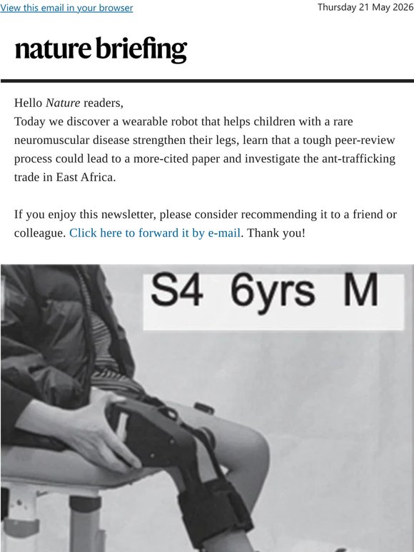 Wearable robot helps kids with neuromuscular disease to stand