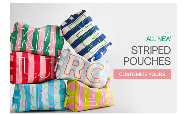 All New Striped Pouches
